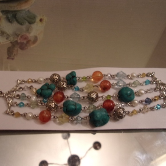 3for$12 Jewelry - Nwts Turquoise beaded bracelet. M17-5